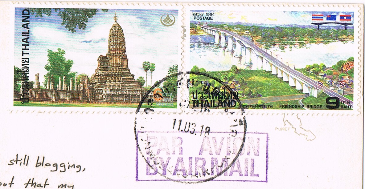 Postcards in my mailbox Postcard from Thailand