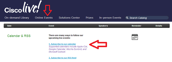 Cisco Live Online Events