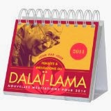 Calendrier Almaniak pensées et méditations du Dalai-Lama 2014