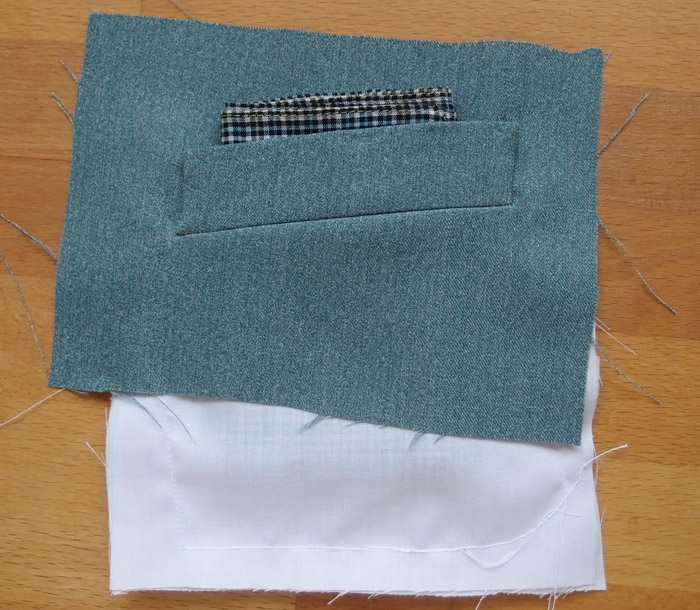 A Jacket Project Making a welt pocket (on scrap)