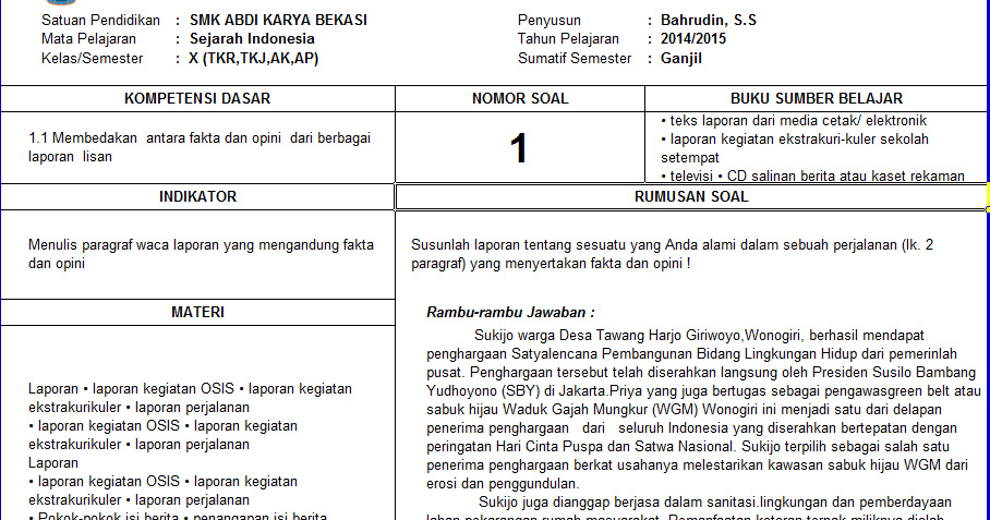 Soal bahasa inggris kelas 9 semester 1 pdf image