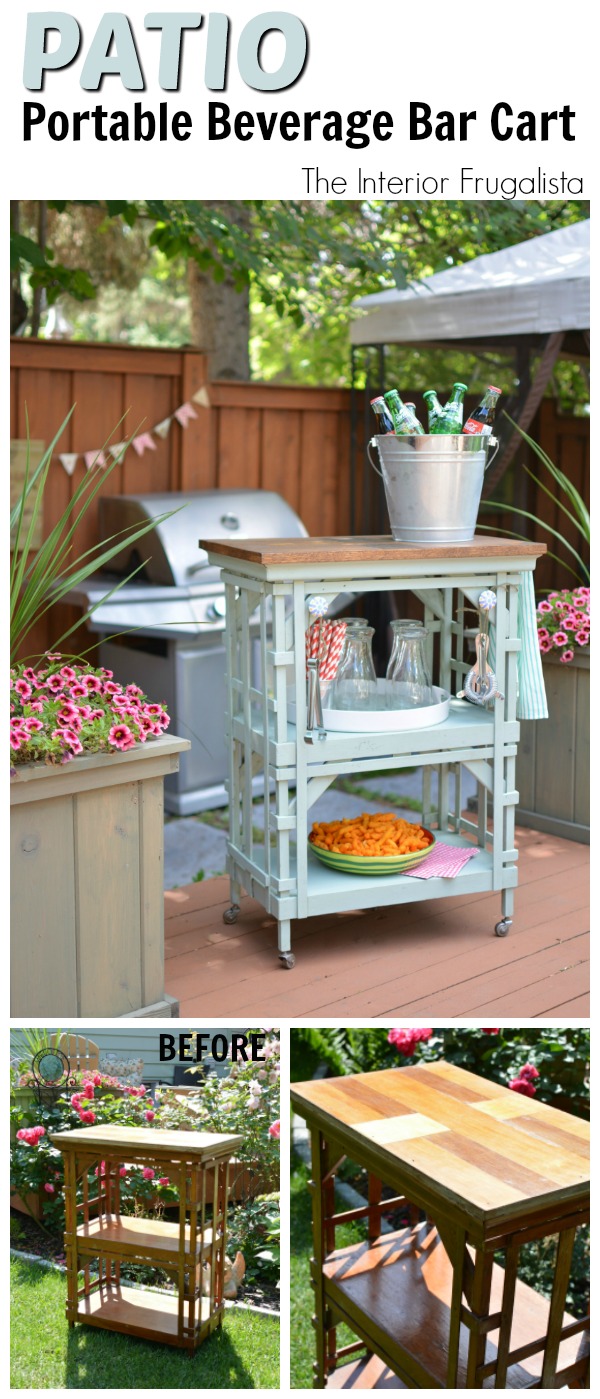 Outdoor Portable Beverage Bar Cart The Interior Frugalista