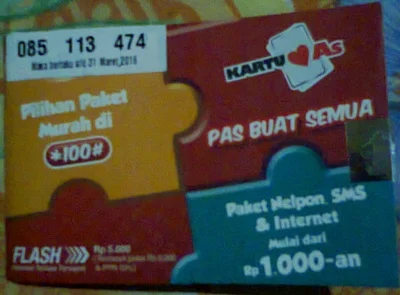 Paket Internet Kartu As 3GB