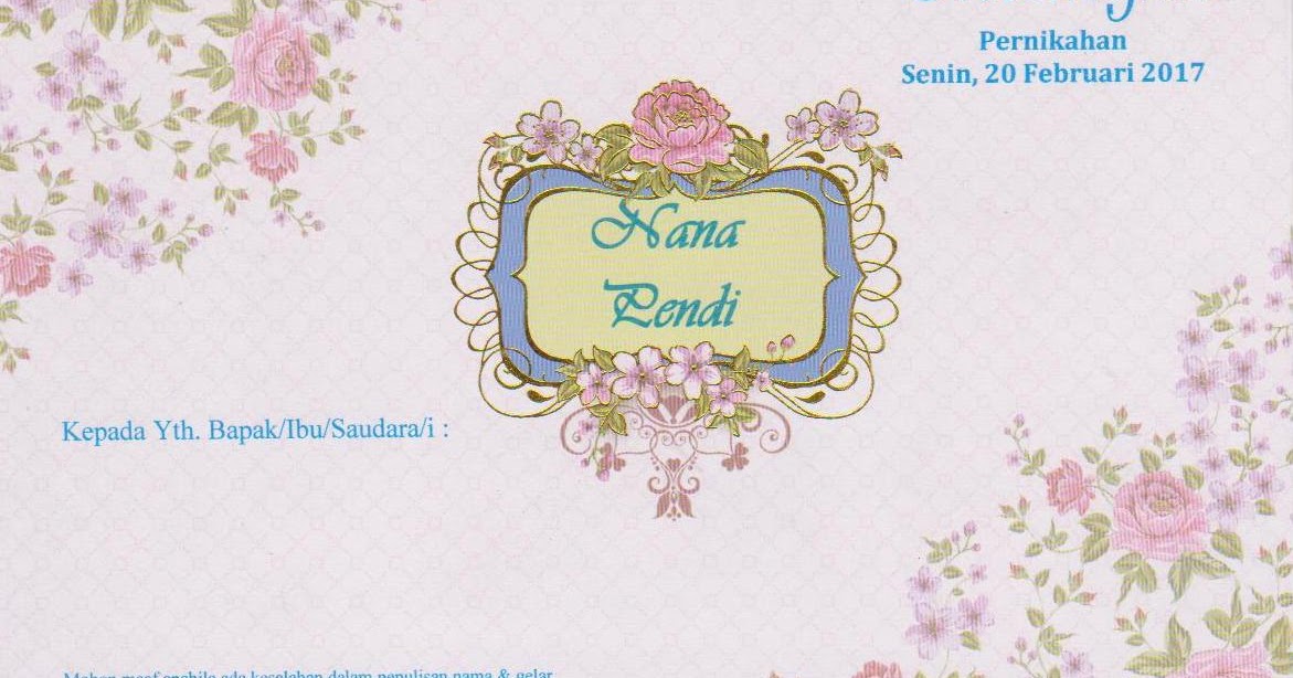 Undangan Pernikahan Roleplayer Info Kece