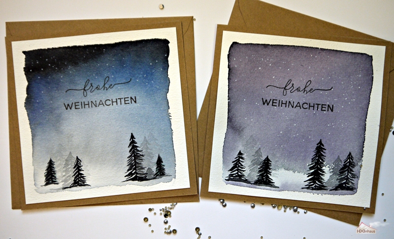 Steffies Hexenhaus Aquarell Weihnachtskarten Die 54 000ste