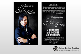 Missionária Sheila Silva  -Cartão de visita