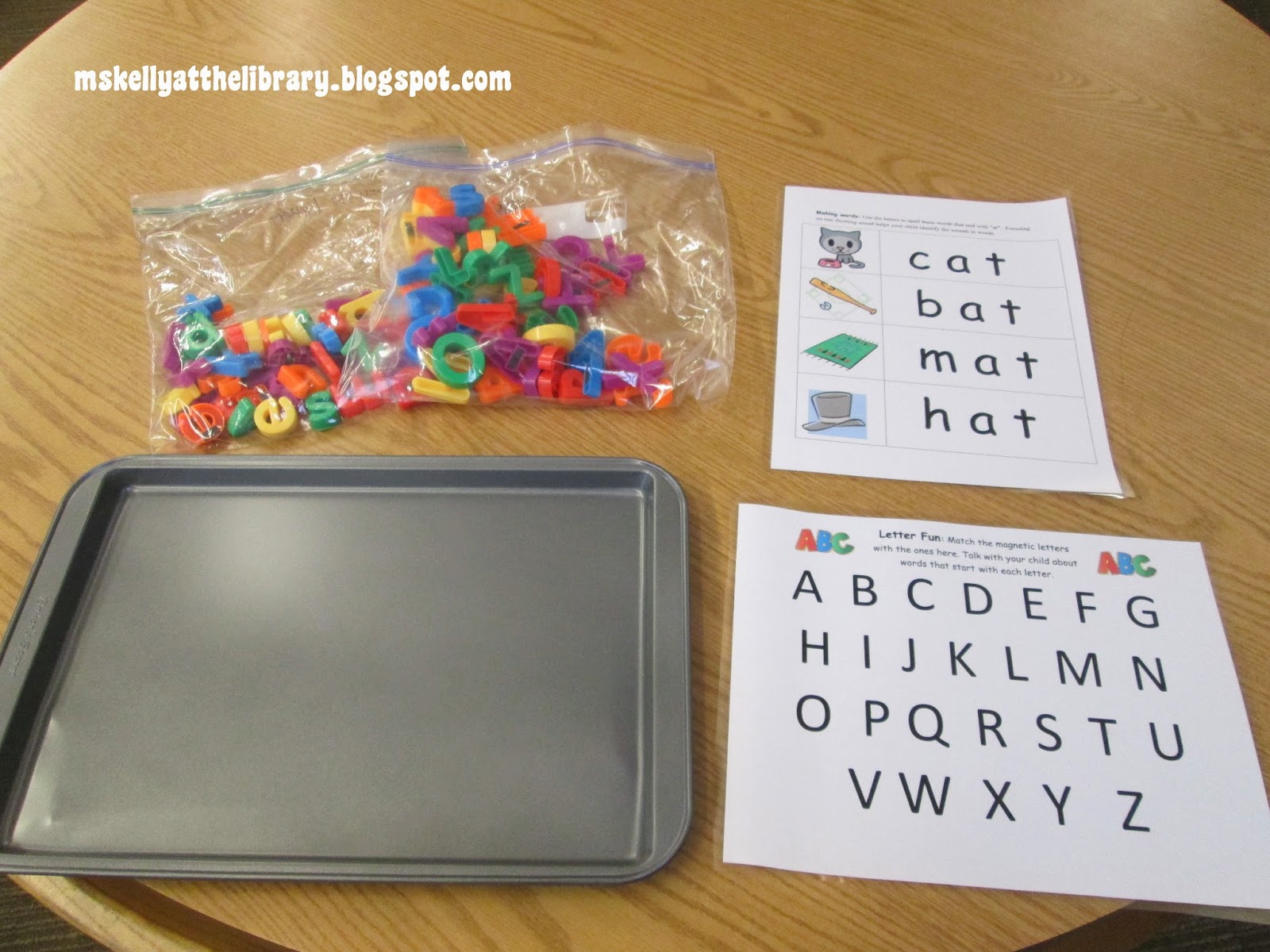 Kids Create Educational Magnet Letters Sheet 