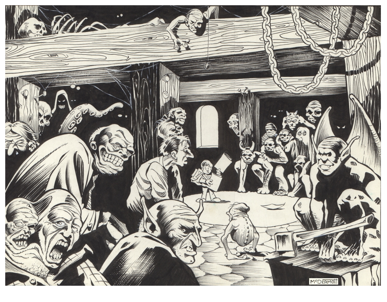 Early McDermott Days "New England School of Art and Design" Day's