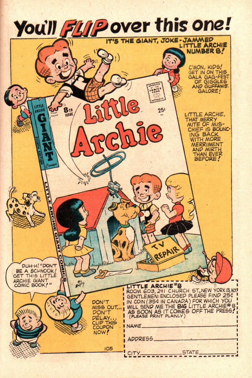 Read online Little Archie (1956) comic -  Issue #7 - 45