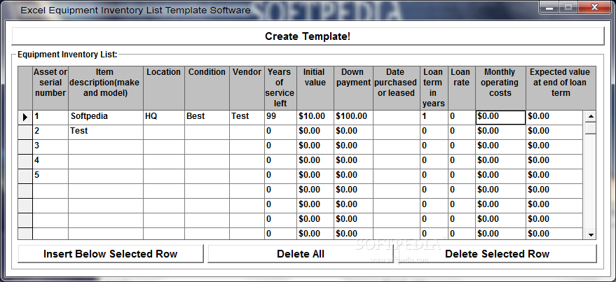 application inventory template download in excel application inventory template