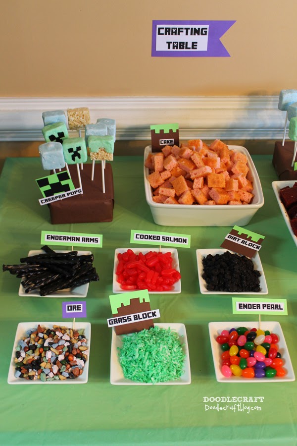 Minecraft Birthday Party Food Ideas : Minecraft Party Ideas : It's up