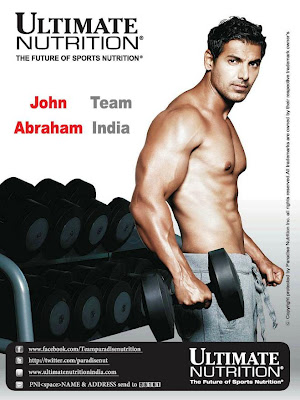 John Abraham’s New Print Ad for Ultimate Nutrition