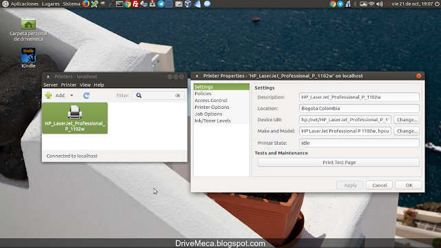 DriveMeca instalando y configurando impresora Wifi en Linux Ubuntu