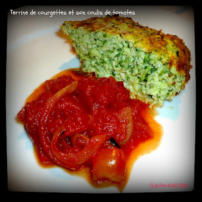 image Terrine de courgettes et son coulis de tomates