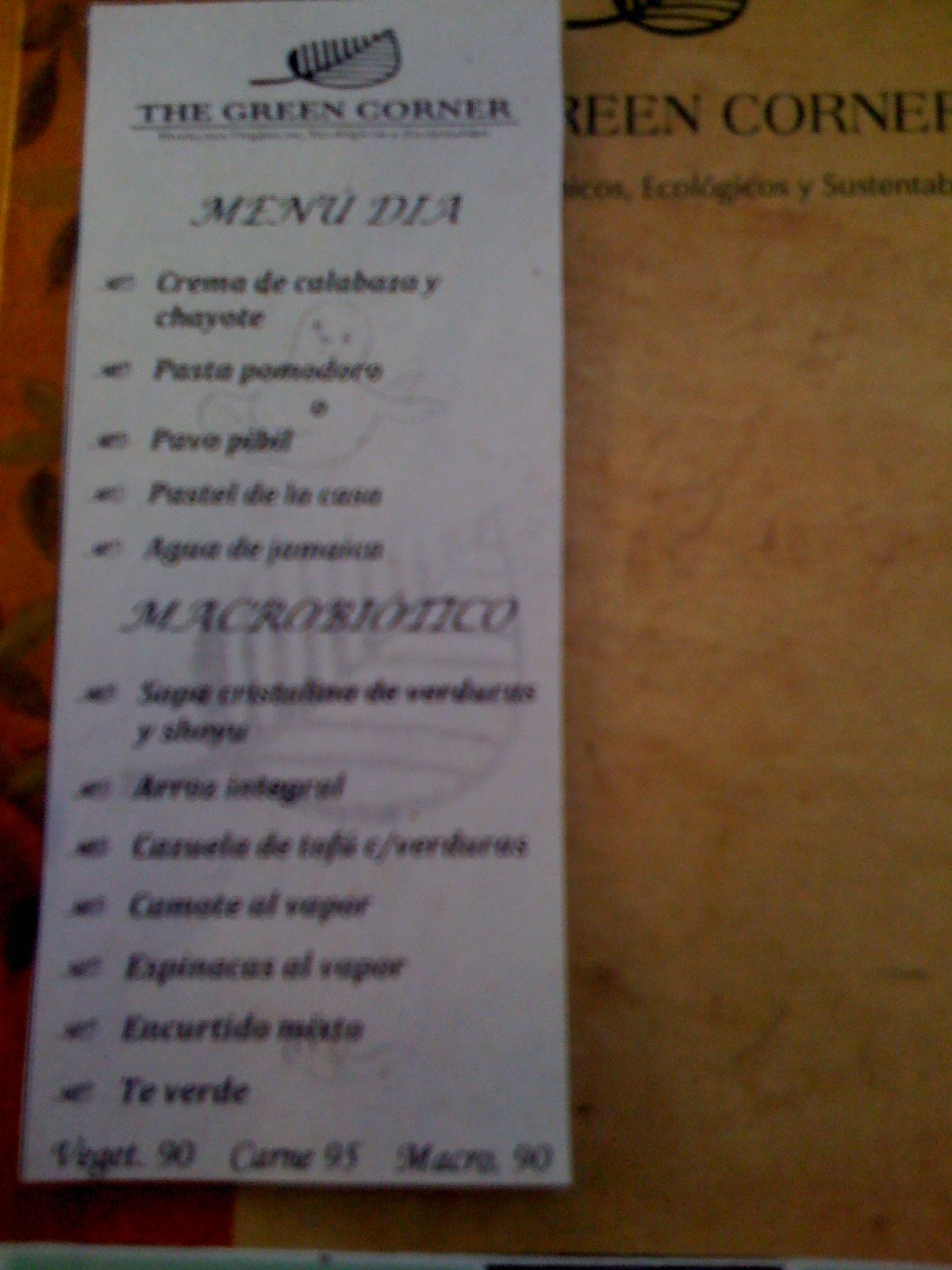 D.F. Vegetariano / Vegetarian Mexico City The Green Corner