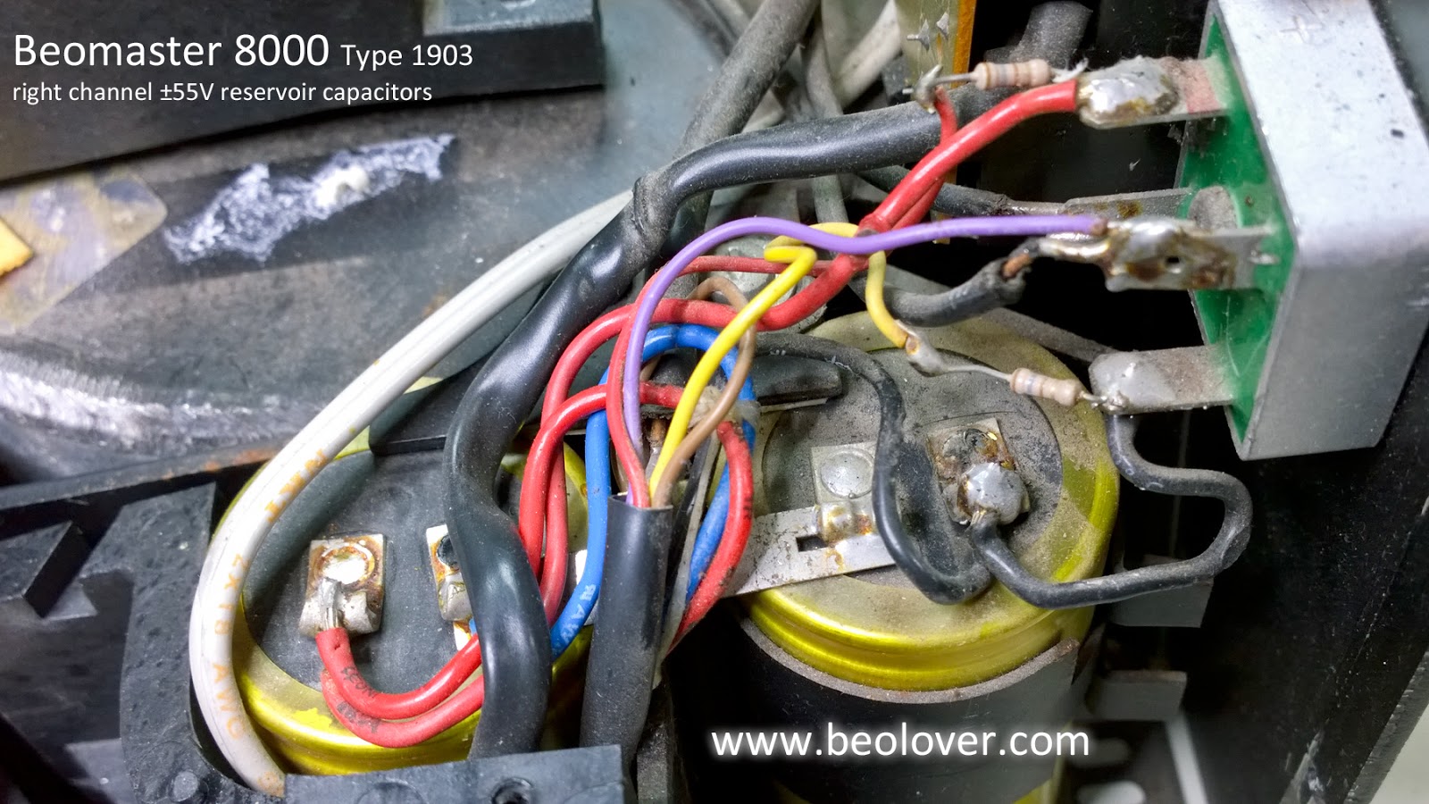 beolover Beomaster 8000 55V Reservoir Capacitors & Chassis Cleanup