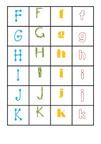 I,Teacher: Printable Alphabet Games: Memory Letter Tiles