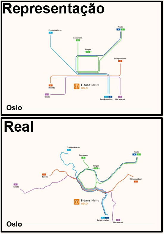 Mapas de Metros do mundo - Oslo