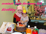 @7 april : contest 'cute bersama kek birthday'