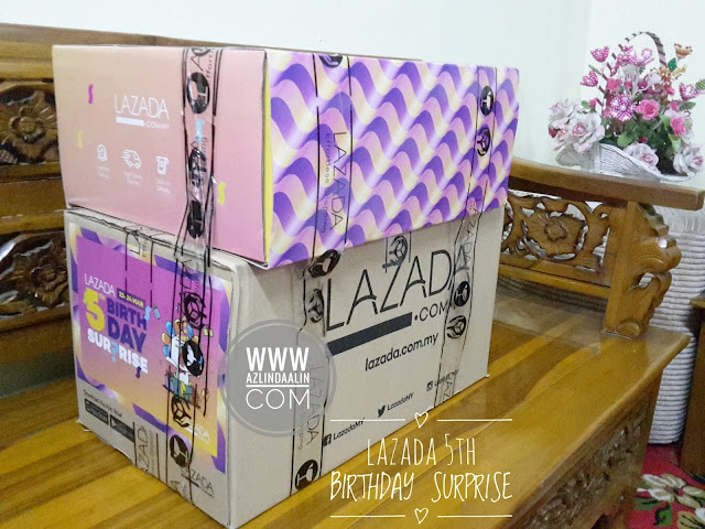 YEAY MY LAZADA SURPRISE BOX DAH SAMPAI Sempena Lazada's 5th Birthday Surprise Sale pada 22 - 24 Mac 2017 YEAY MY LAZADA SURPRISE BOX DAH SAMPAI Sempena Lazada's 5th Birthday Surprise Sale pada 22 - 24 Mac 2017