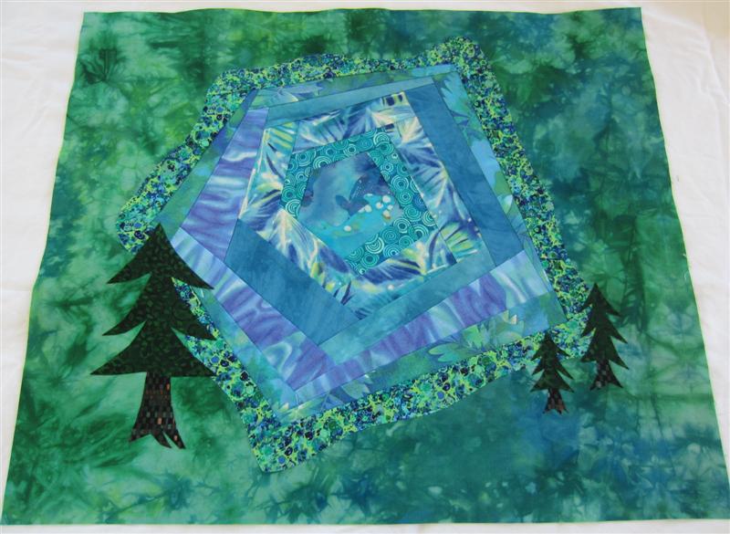 Crafty Sewing & Quilting Rippling Pond Block Bonus Block for Home