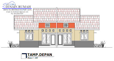 potongan type 36 rumah denah (R07), Gambar Rumah Desain Rumah: Desain Rp Type Kopel 36 Studio