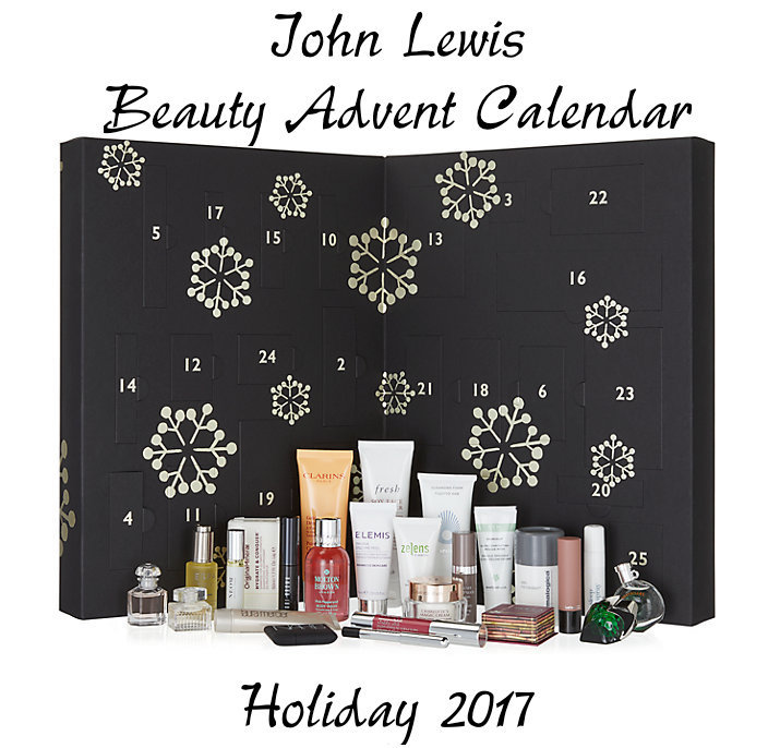John Lewis Beauty Advent Calendar 2017 Spoilers, Contents Cosmetopia