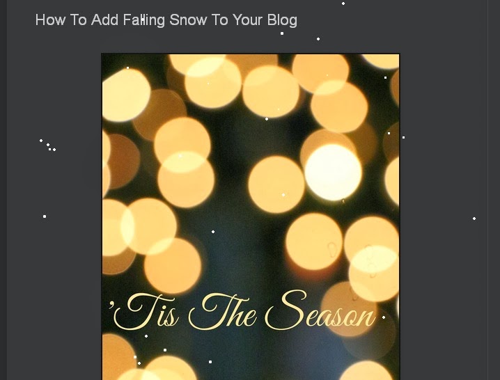 Dusty Coyote How To Add Falling Snow To Your Blog