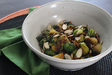 Pan Seared Brussels Sprouts with Craisins and Almonds
