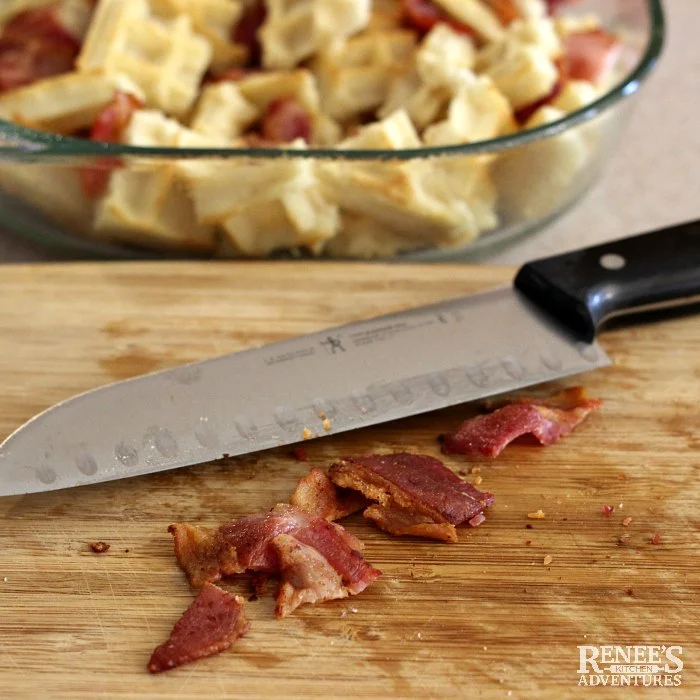 Breakfast Casserole with Bacon preparation steps