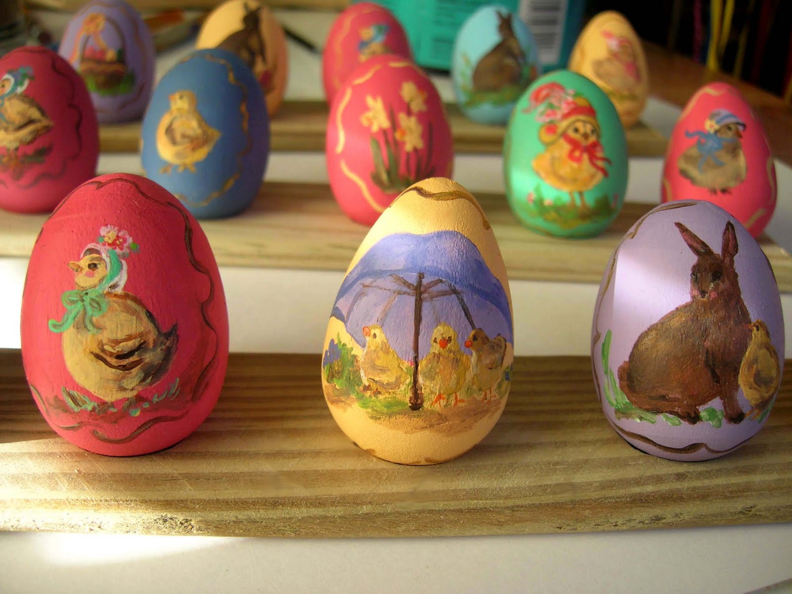 Donna's Art at Mourning Dove Cottage Hand painted eggs