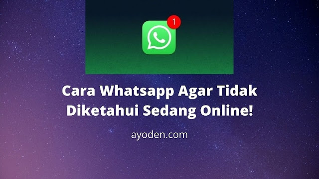 Cara Whatsapp Agar Tidak Diketahui Sedang Online
