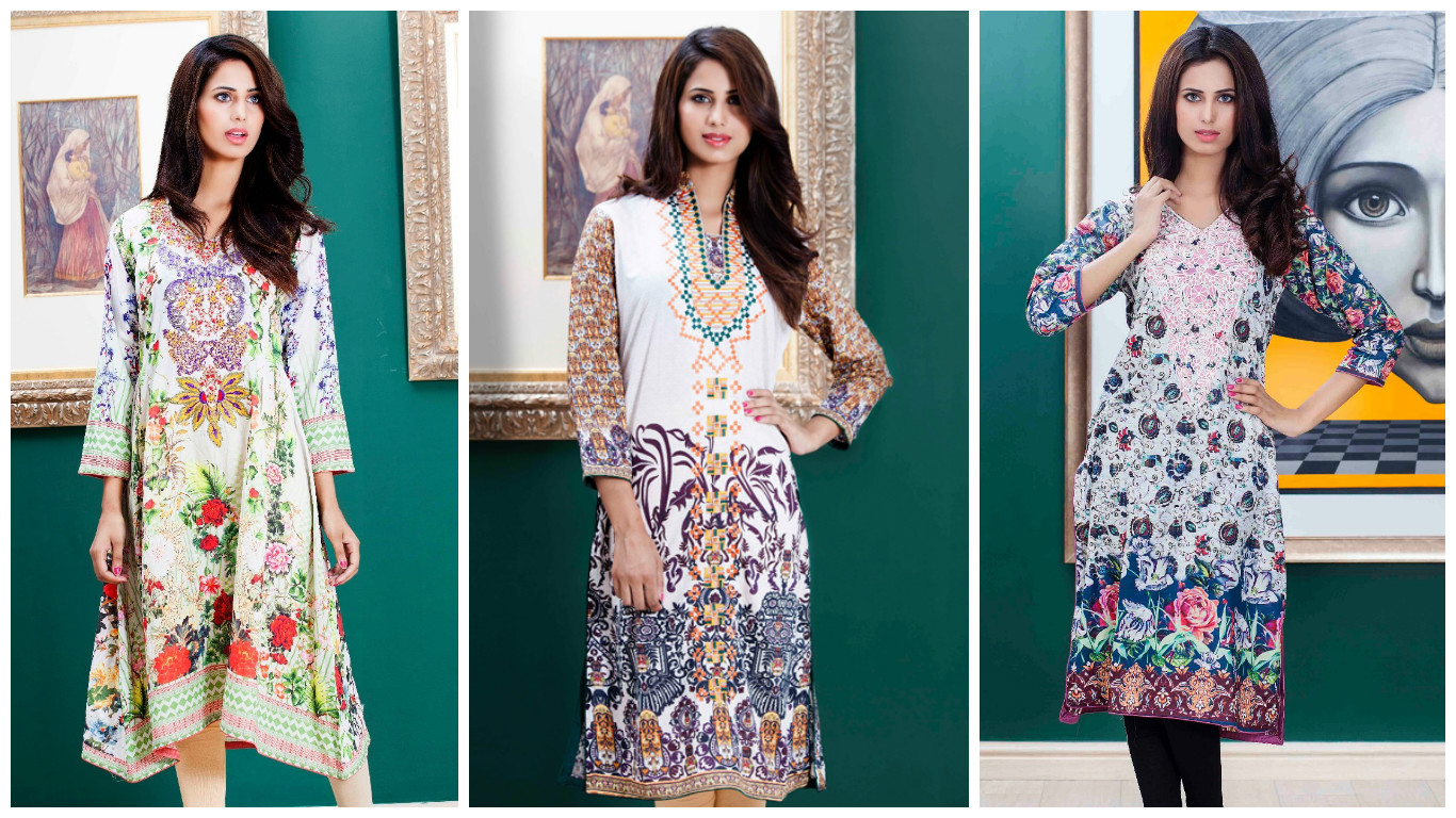 Buy Pakistani Lawn Suits Online: Digitally Printed and Embroidered Shirts