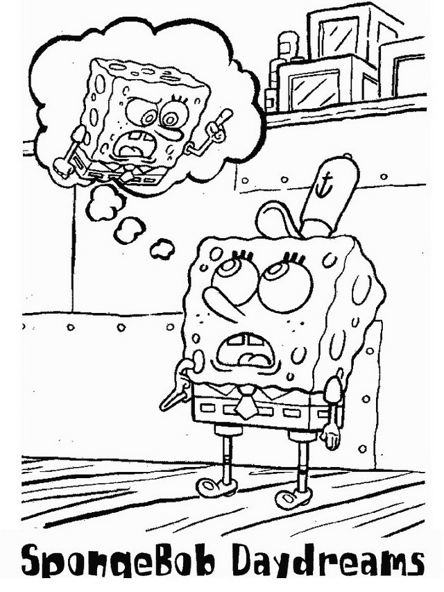 Bob Esponja para colorear - Dibujo Views