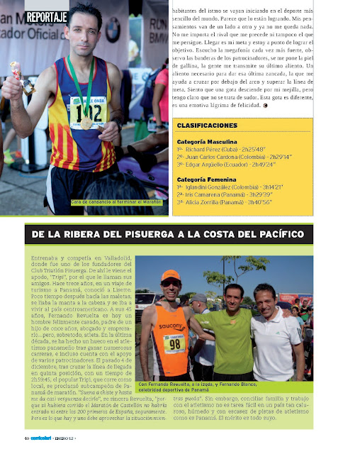 Fernando Revuelta subcampeon maraton de Panama