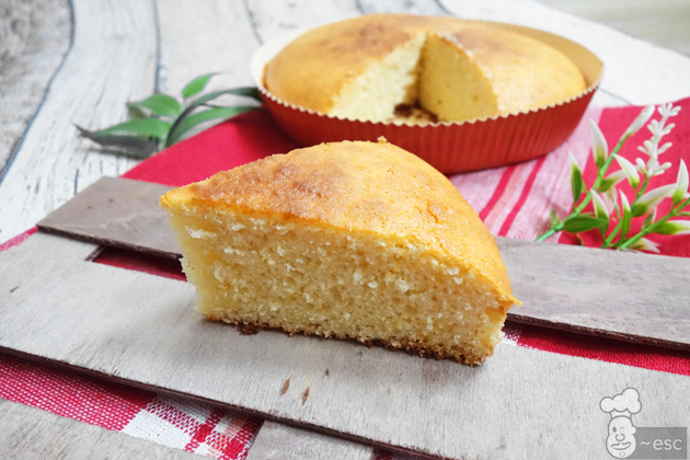 Pastel o bizcocho de vainilla fácil con yogur