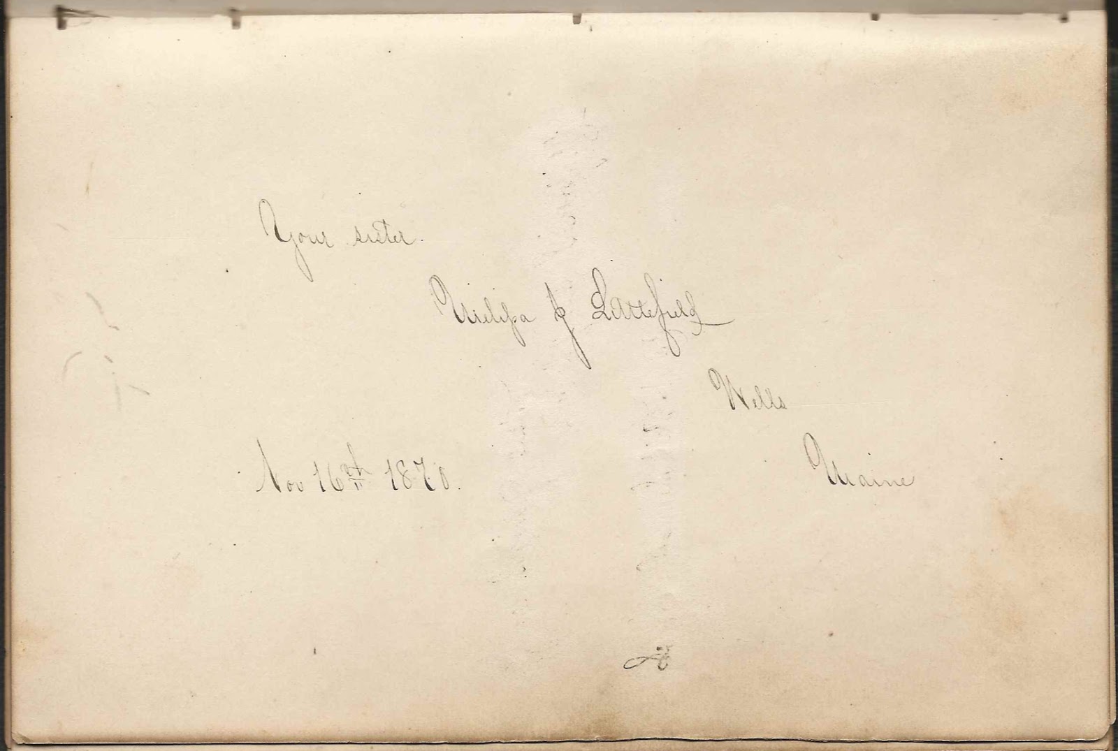 Heirlooms Reunited: 1860s-1880s Autograph Album of Lydia A. Littlefield ...