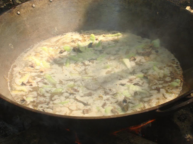Cooking binas-oy in Siquijor Philippines