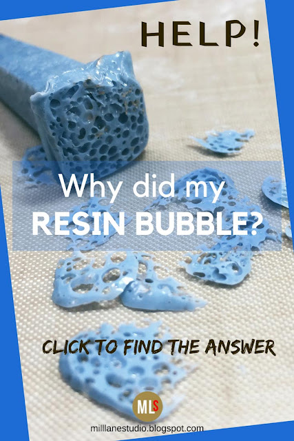 Why did my resin bubble pinterest pin.