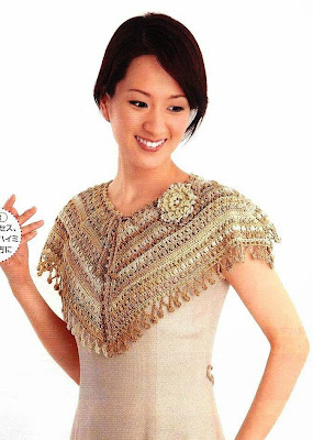 HERMOSA CAPA ELEGANTE CON PATRONES PARA TEJER A CROCHET