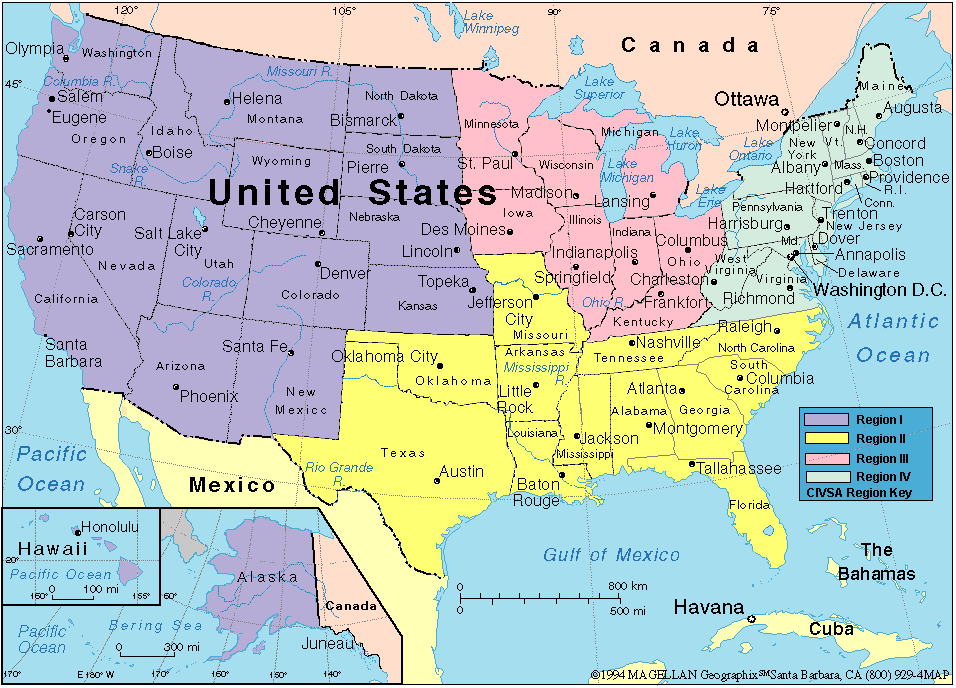 Diagram Norte America Usa Mexico Canada 2012