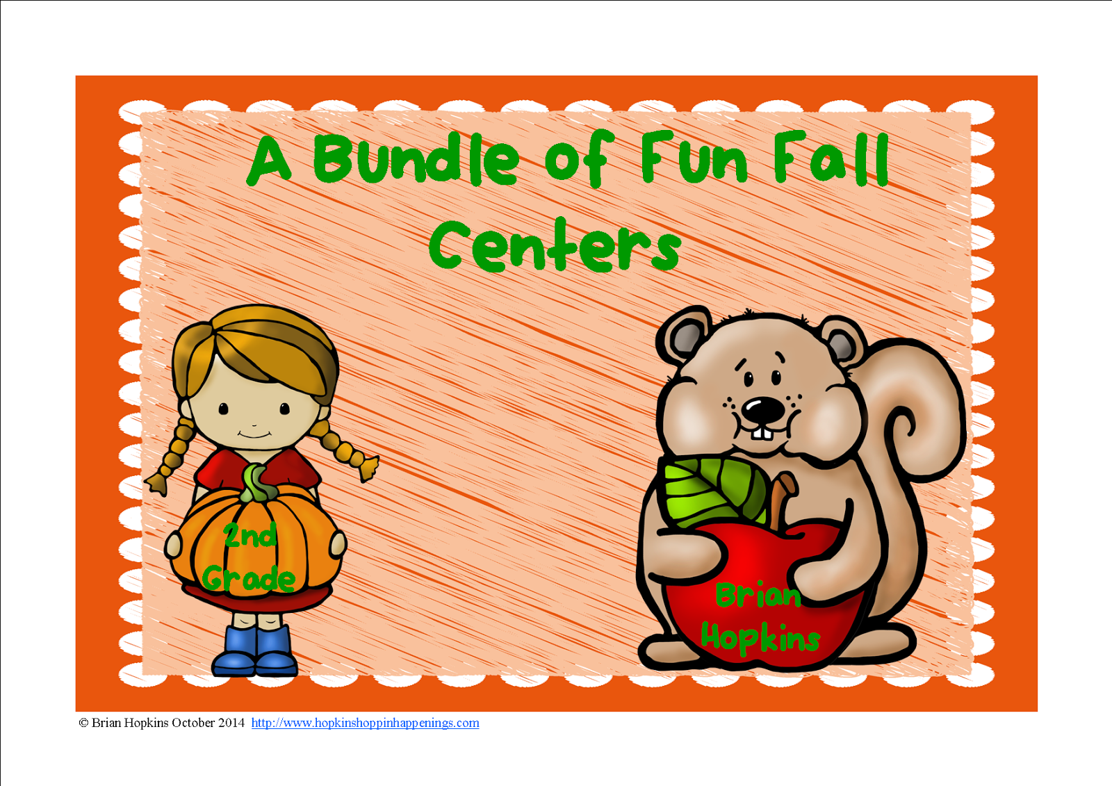 A Bundle of Fall Centers - 2nd Grade