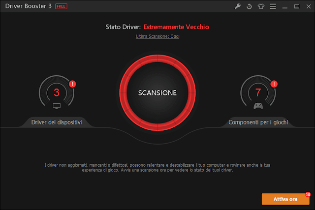 Driver Booster 3 schermata iniziale