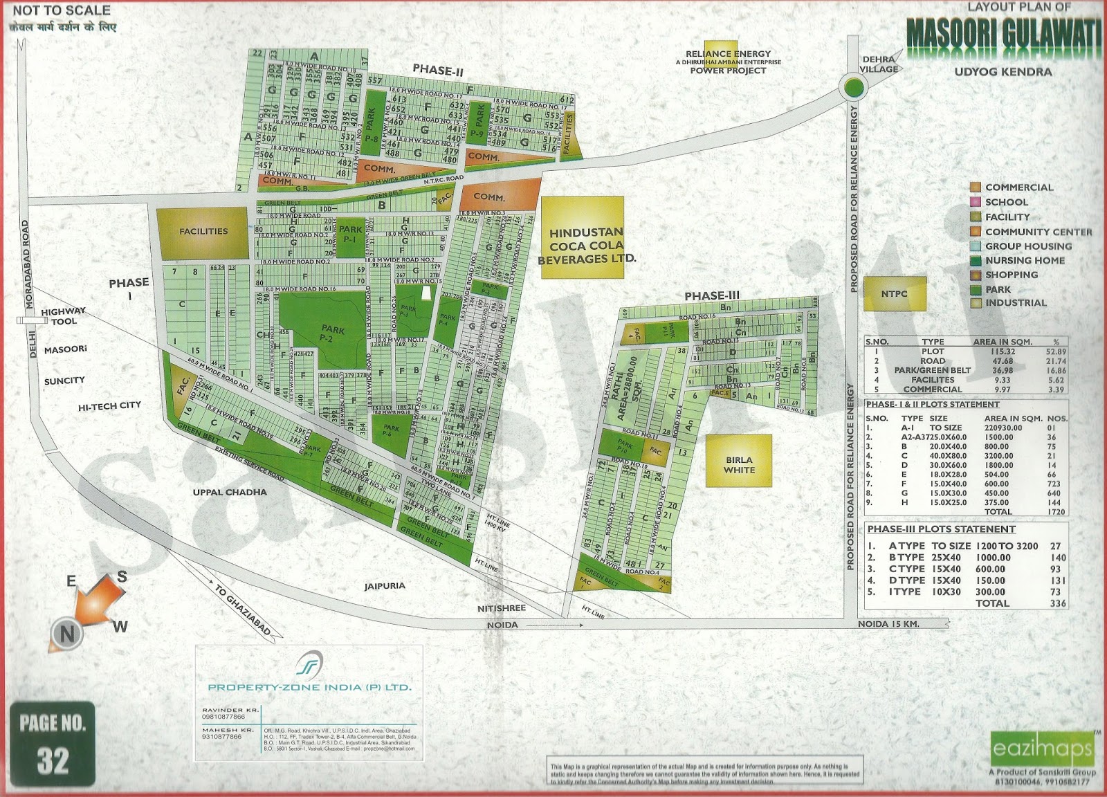 Mussoorie Gulawathi Industrial Area Ghaziabad Layout Plan, Map