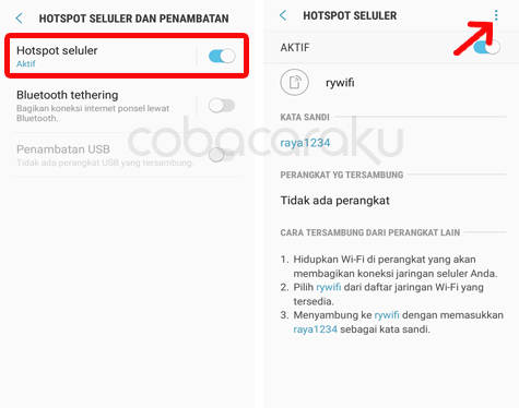 Cara Pasang Pasword dan Ganti Nama Hotspot Wifi Samsung ...