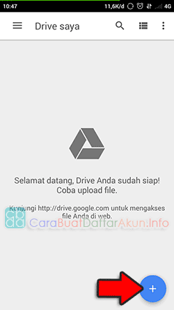 cara menyimpan file di google drive