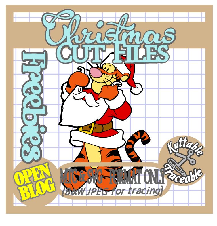 The Scrapoholic 25 Days Christmas Free Mtc Svg Cut Files Day 25 Tigger Santa