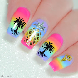 nail summer designs cute nails credits