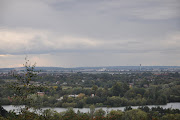 Heathrow Airport and Thames from afar (st anns hill )