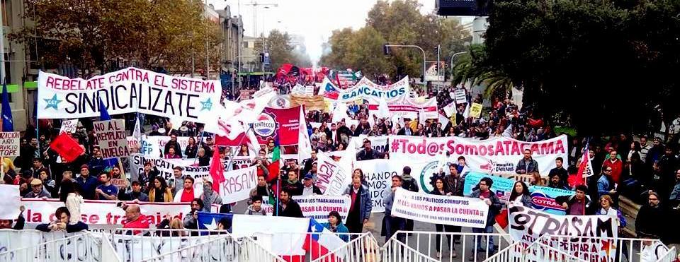 1° de mayo en Santiago de Chile. El sindicalismo independiente y su lucha por los derechos.